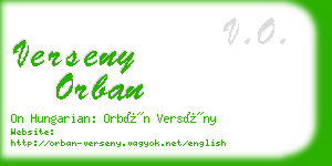verseny orban business card